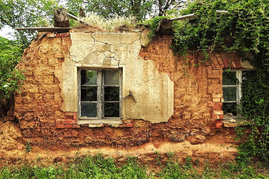 Brown Wooden Window Pane, abandoned, architecture, building, dilapidated HD wallpaper