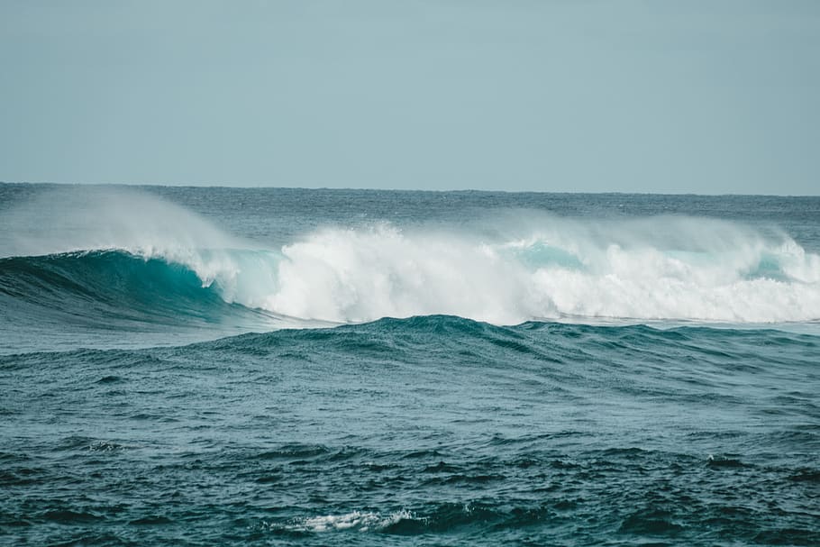 sea water waves, ocean, nature, outdoors, sea waves, sea side HD wallpaper