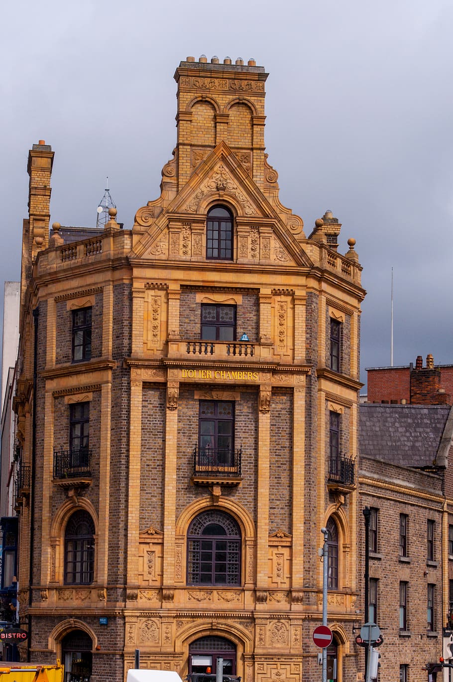 architecture, building, tower, steeple, spire, metropolis, town HD wallpaper