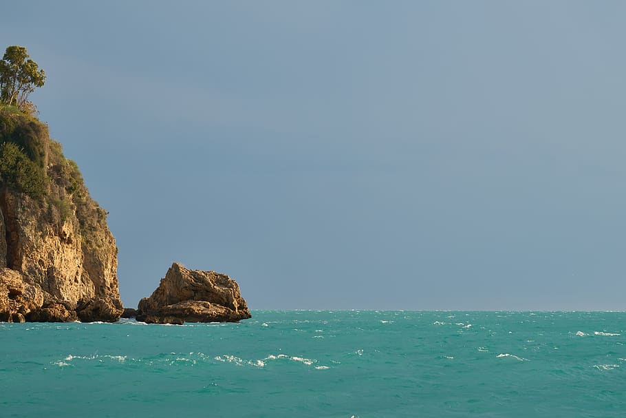 rocky, terry, wave, waves, marine, beach, tropical, holiday HD wallpaper