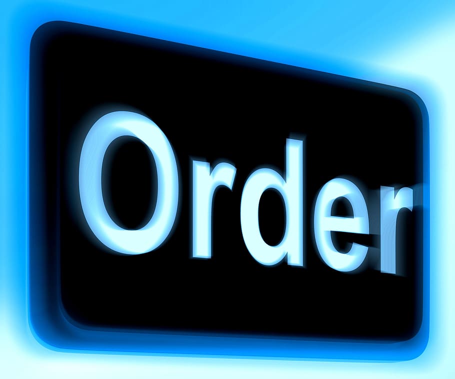 Order Sign Showing Buying Online In Web Stores, button, commerce, HD wallpaper