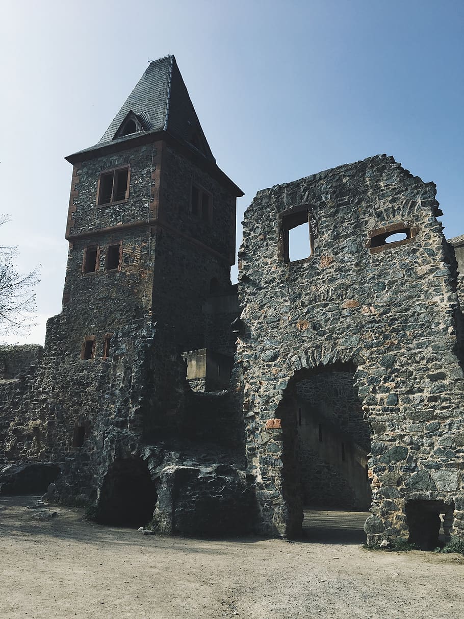 germany, mühltal, stone, old, ancient, castle, medieval, buildings HD wallpaper