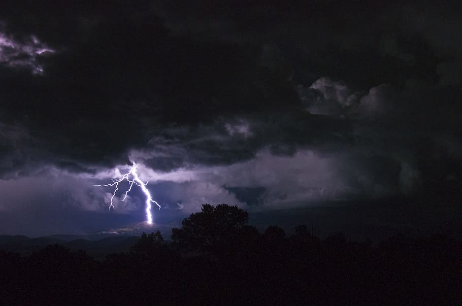 weather, light, lightning, dark, nature, cloudy, storm, thunderstorm HD wallpaper