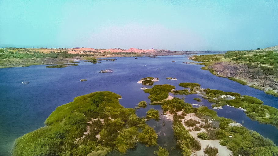 india, tungabhadra river, bank, tungabadra, roadtrip, bridge, HD wallpaper