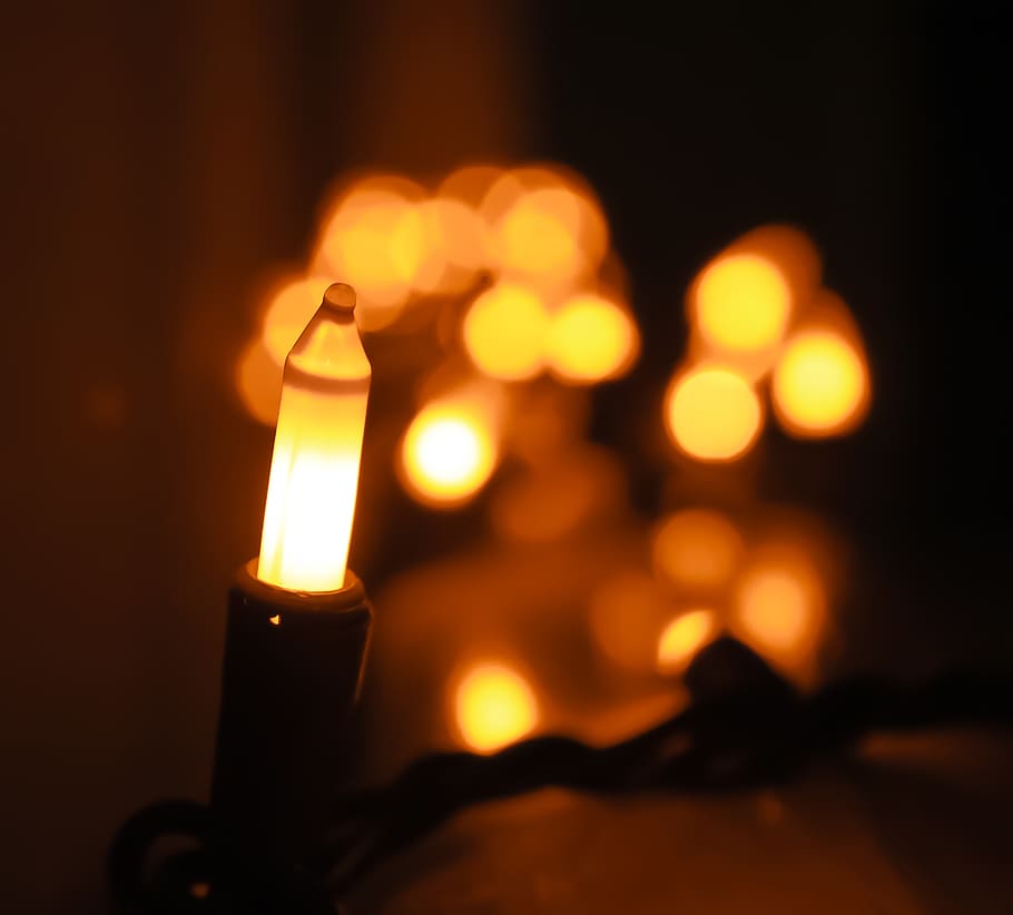 Bokeh Photography Of String Light, christmas lights, illuminated HD wallpaper
