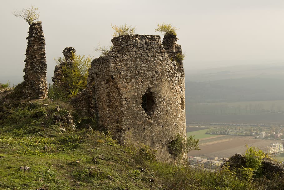 castle, monster, stone, ruins, scary, architecture, built structure HD wallpaper