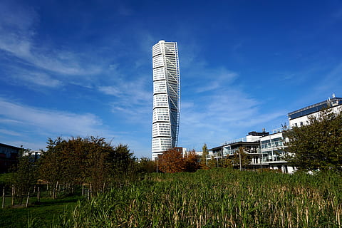 malmö, turning torso, building, architecture, skyscraper, twist HD wallpaper