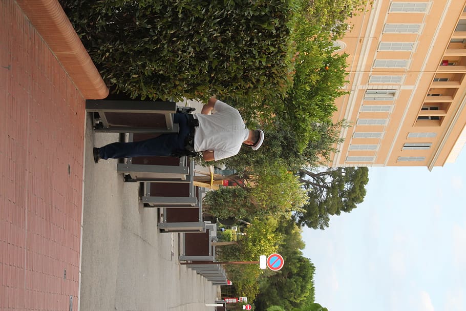 monaco, policeman, backside, plant, architecture, tree, building exterior HD wallpaper