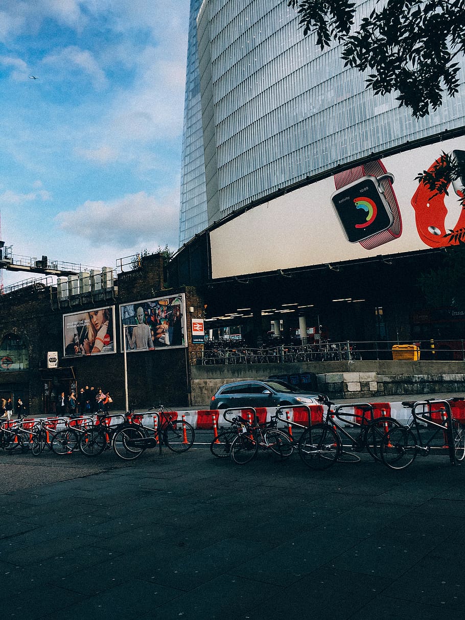 london, united kingdom, urban, building, apple watch, ad pannels, HD wallpaper