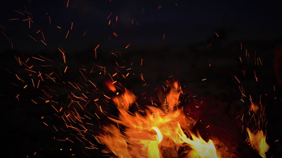 burning, fire, fire - natural phenomenon, heat - temperature HD wallpaper