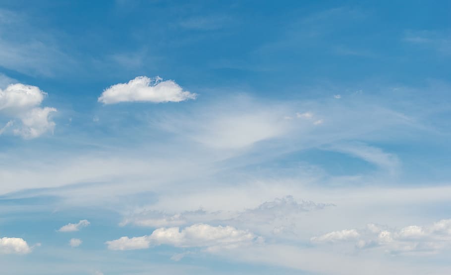 blue, sky, clouds, landscape, nature, space, atmosphere, colorful HD wallpaper