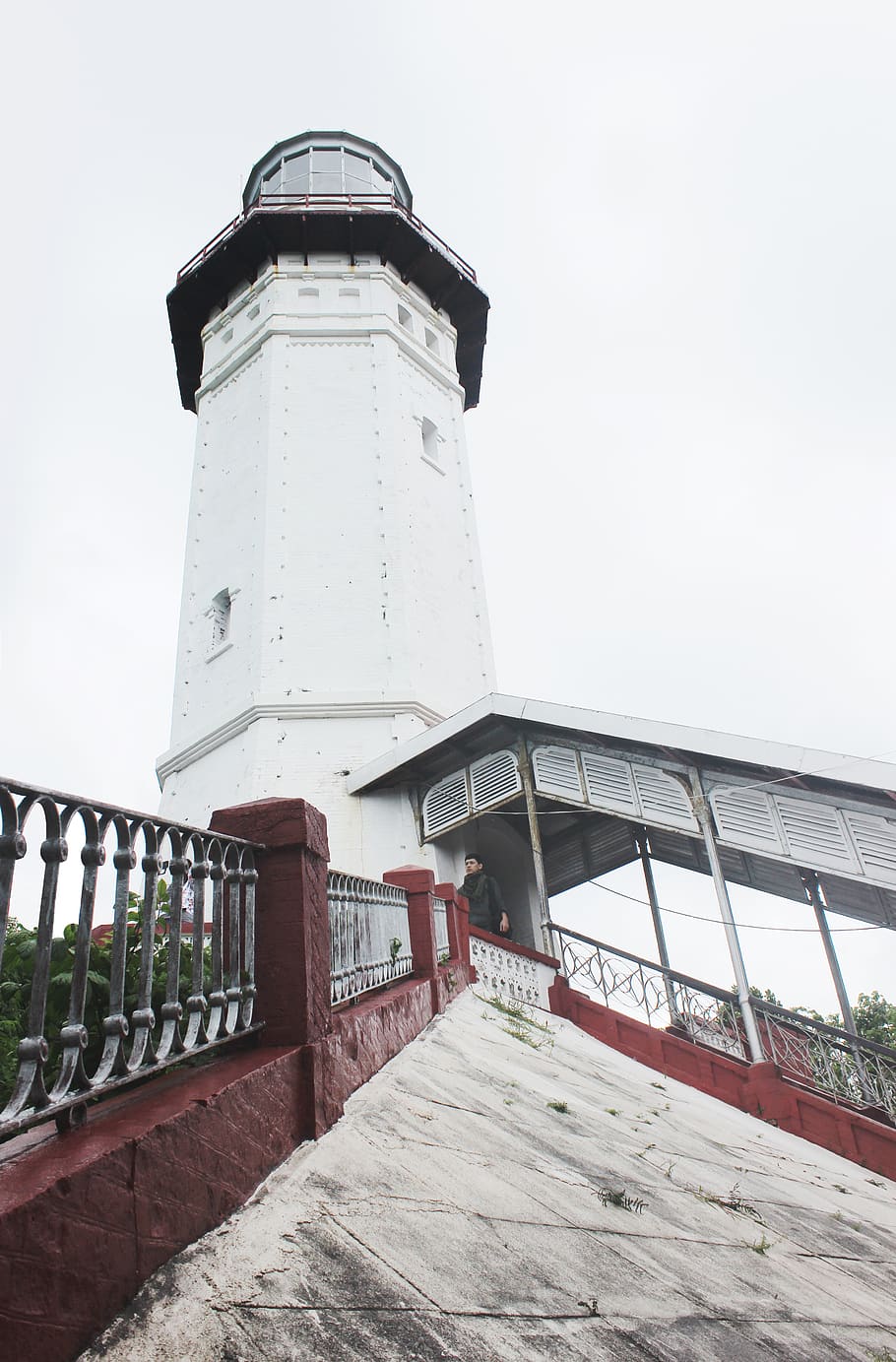 lighthouse, tower, line, leading, man, architecture, built structure HD wallpaper