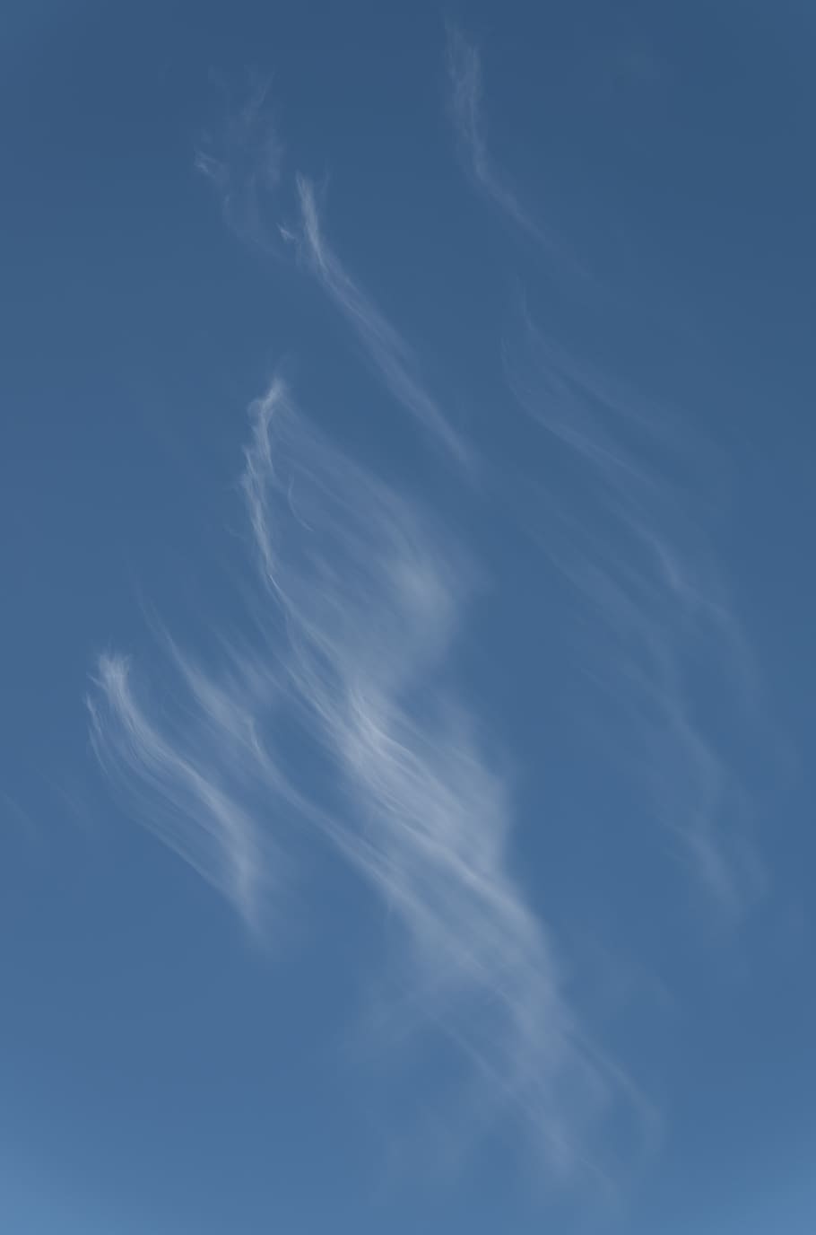 clouds, white, blue, cloudscape, delicate, pattern, sky, background HD wallpaper