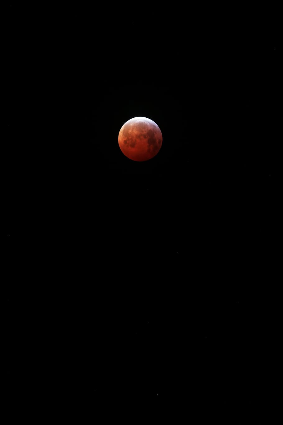 Lunar eclipse, space, astronomy, night, moon, sky, copy space HD wallpaper