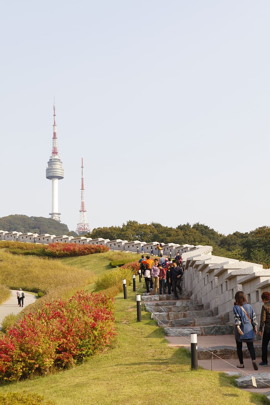 seoul, south korea, namsan park, 남산공원, n타워, n tower, HD wallpaper