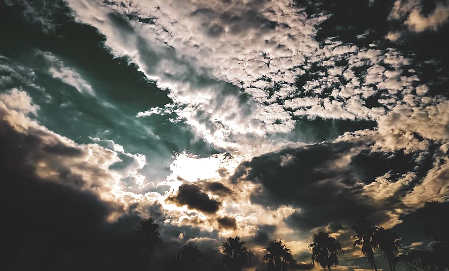 cloud - sky, beauty in nature, low angle view, scenics - nature HD wallpaper