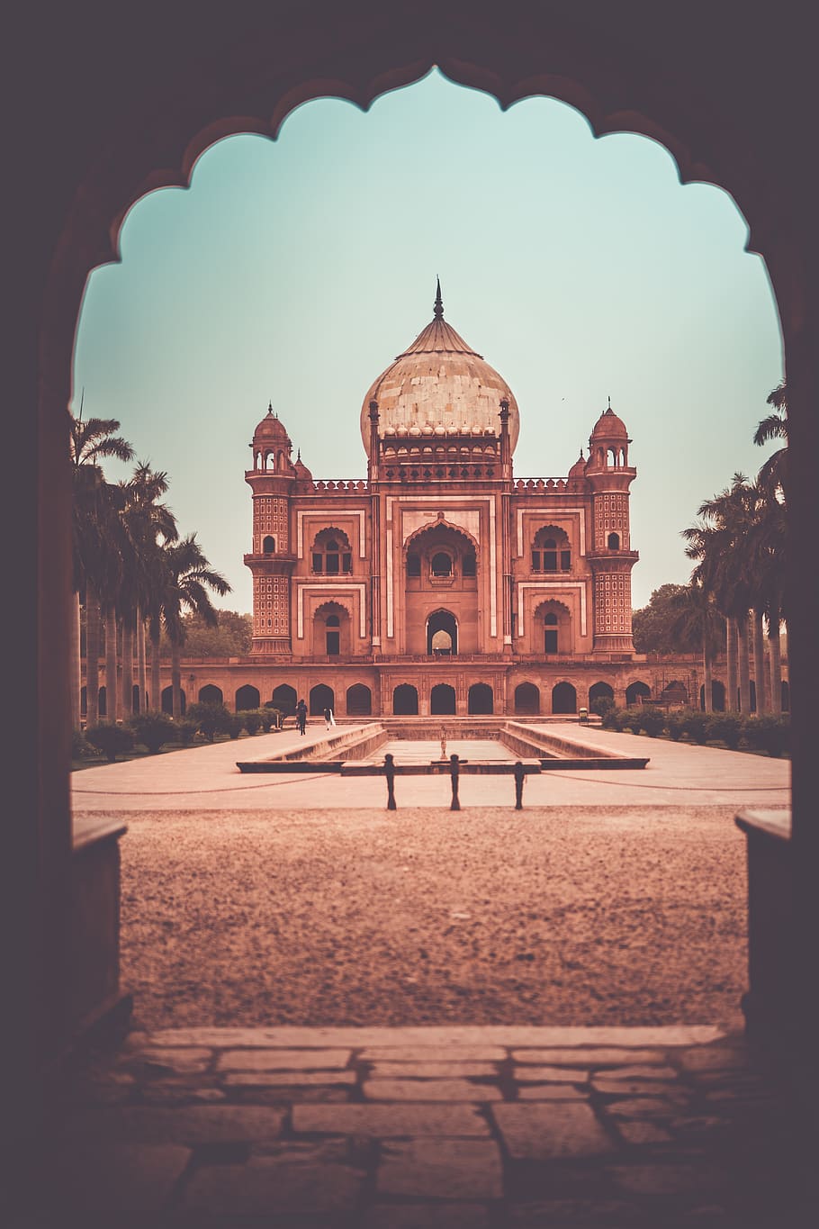 brown mosque, architecture, built structure, sky, building exterior HD wallpaper