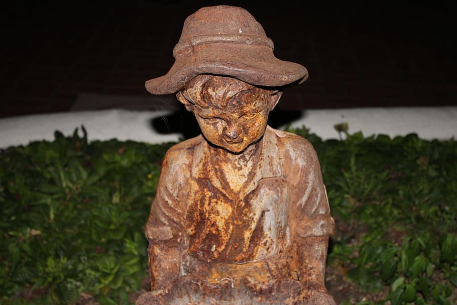 kid, night, representation, sculpture, statue, art and craft HD wallpaper