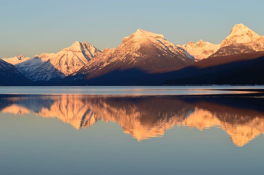 lake, river, water, mirror, nature, landscape, mountain, mountainous HD wallpaper
