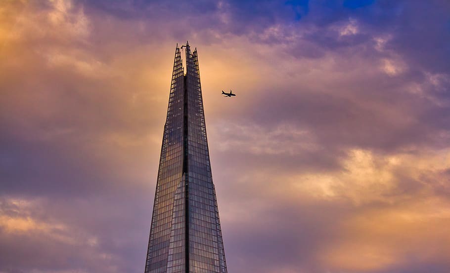 tower, building, steeple, spire, vehicle, transportation, aircraft HD wallpaper
