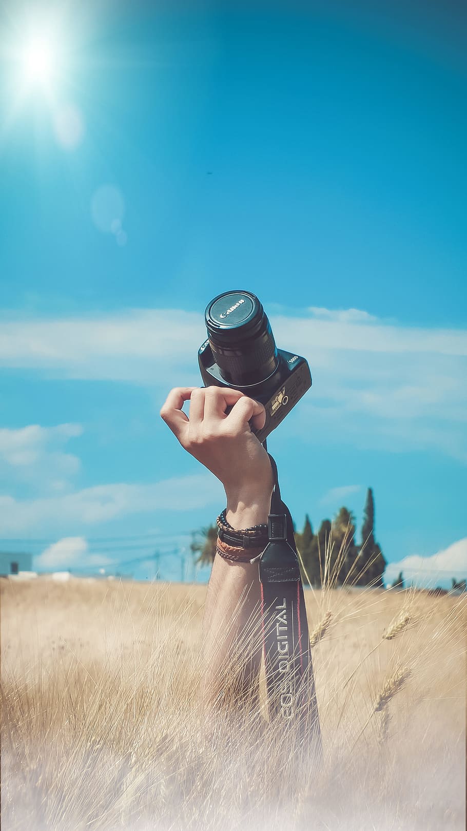 Person Holding Black Canon Dslr Camera Kit, adult, camera lens, HD wallpaper