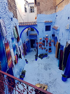 morocco, chefchaouen, building exterior, built structure, architecture HD wallpaper