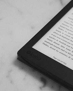 black Kobo eBook reader turned-on, text, electronics, computer HD wallpaper