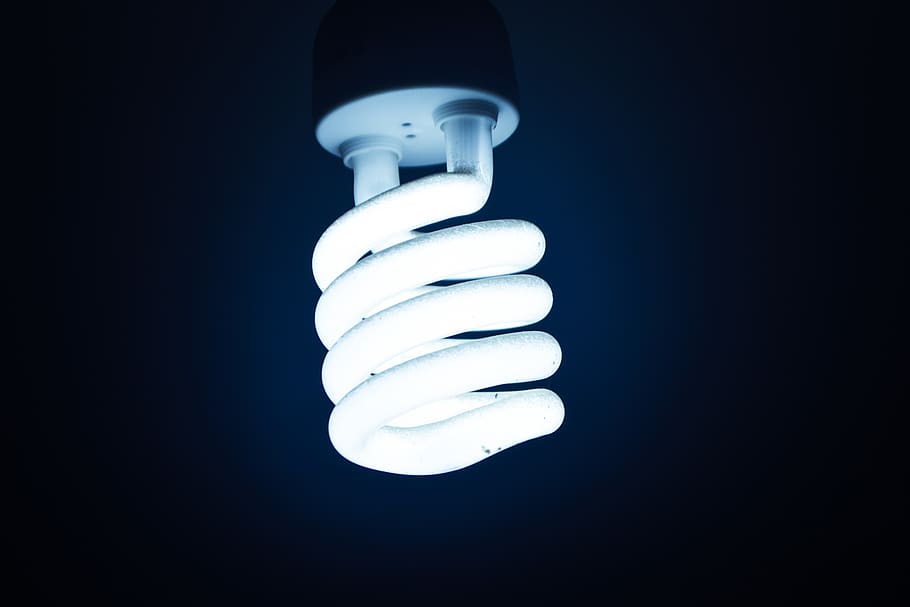White Cfl Bulb, 2017, bright, conceptual, dark, dslr, electricity HD wallpaper