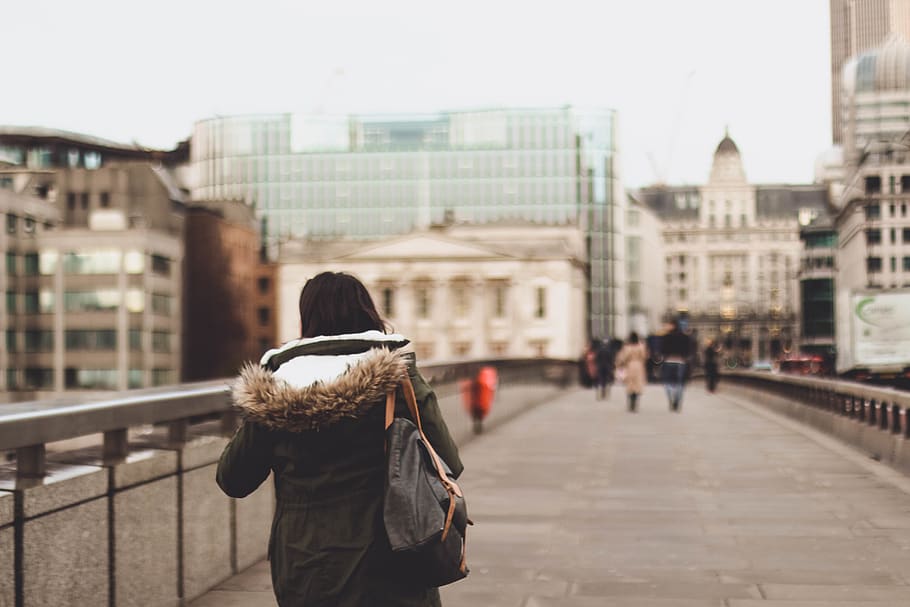 Лондон закрывают. Портрет жителя мегаполиса. Shallow Focus. Women Walking in London photo. Жители мегаполиса крупно вертикальное фото.