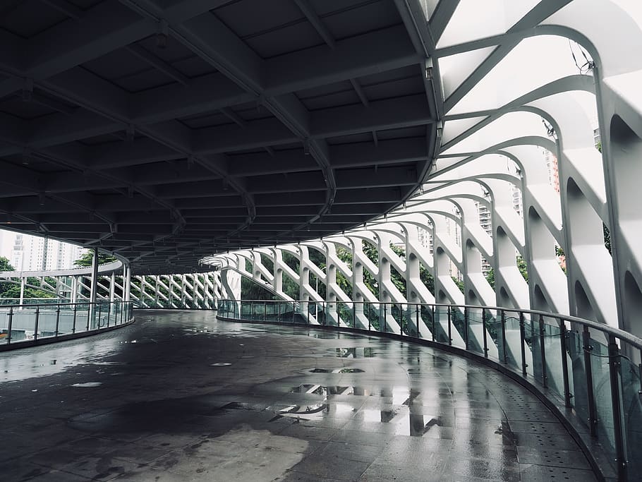 Bridge connect. Balustrade Architecture.