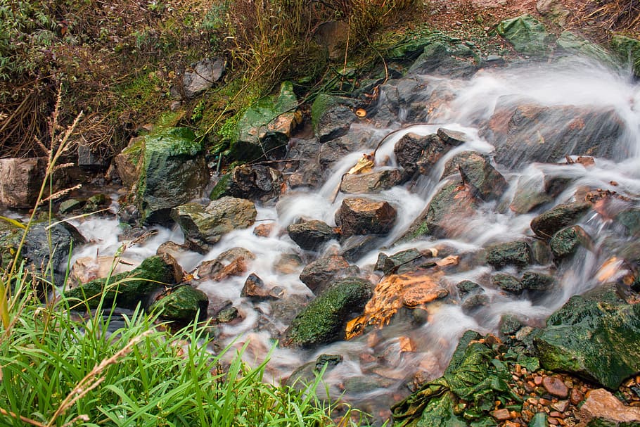 background, beautiful, fall, flow, flowing, fresh, landscape HD wallpaper