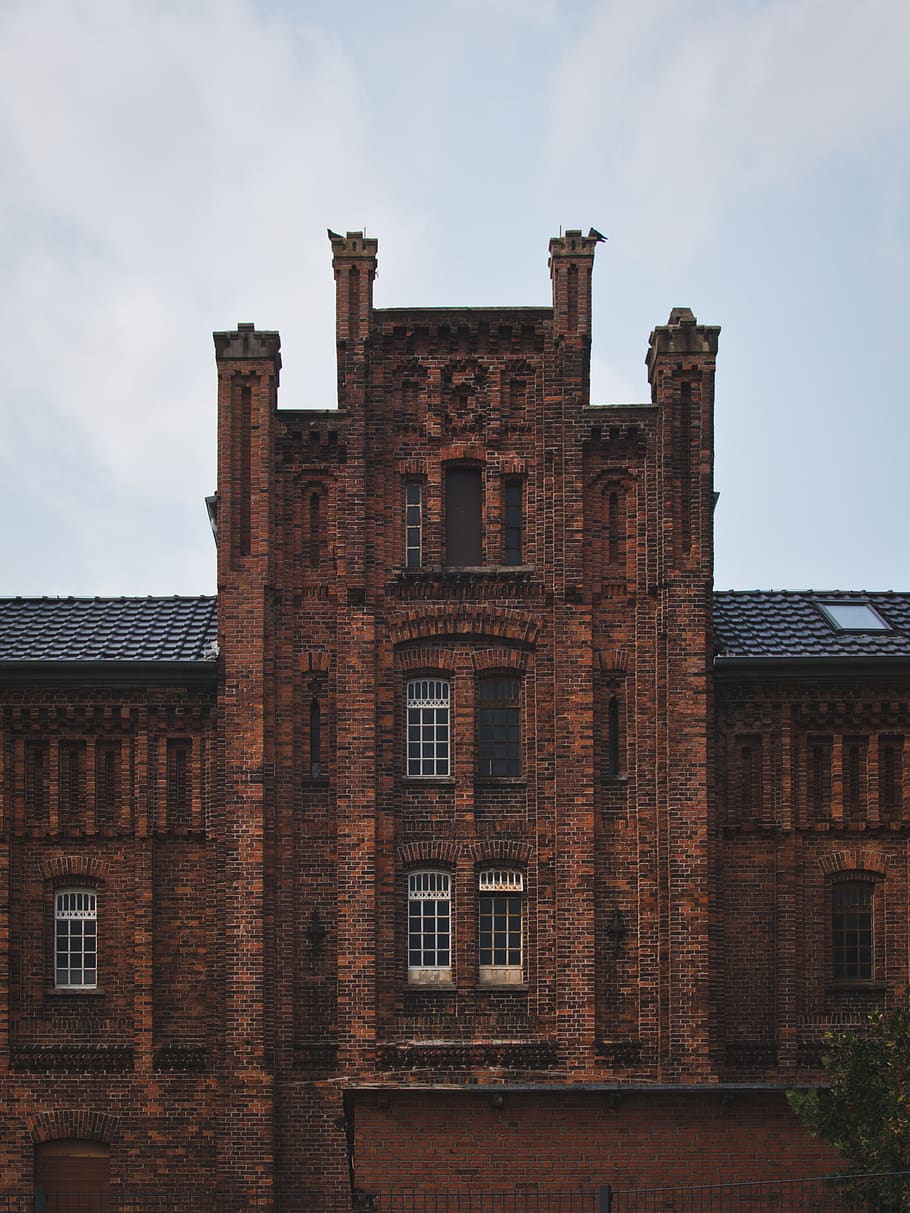 brown concrete building, castle, architecture, leer, germany HD wallpaper