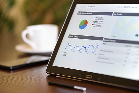 Black Samsung Tablet Computer, analyst, analytics, blur, charts HD wallpaper