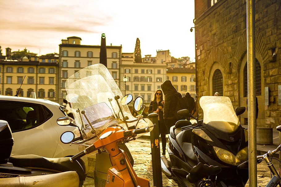 florence, sunset, italy, yard, sky, architecture, city, travel HD wallpaper