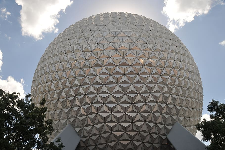 epcot, disney, florida, architecture, sky, built structure HD wallpaper