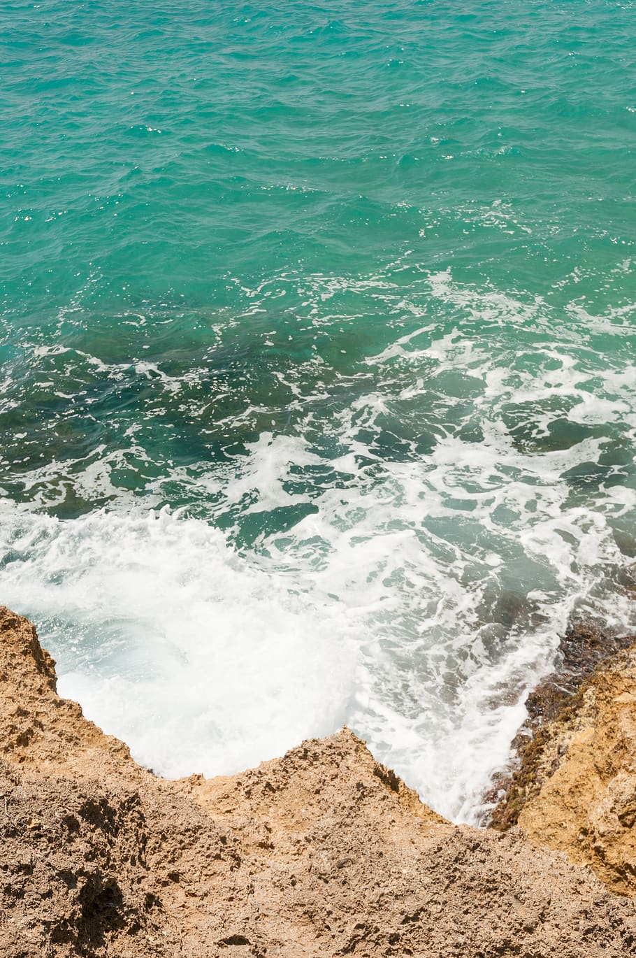spain, tamarit, ocean, minimal, minimalism, sea, foam, nature HD wallpaper