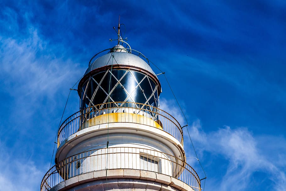 lighthouse, mallorca, sea, coast, picturesque, nature, landscape, HD wallpaper