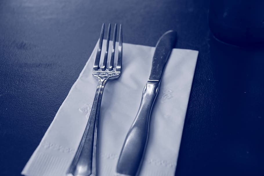 fork, knife, restaurant, meal, gastronomy, menu, eating utensil HD wallpaper