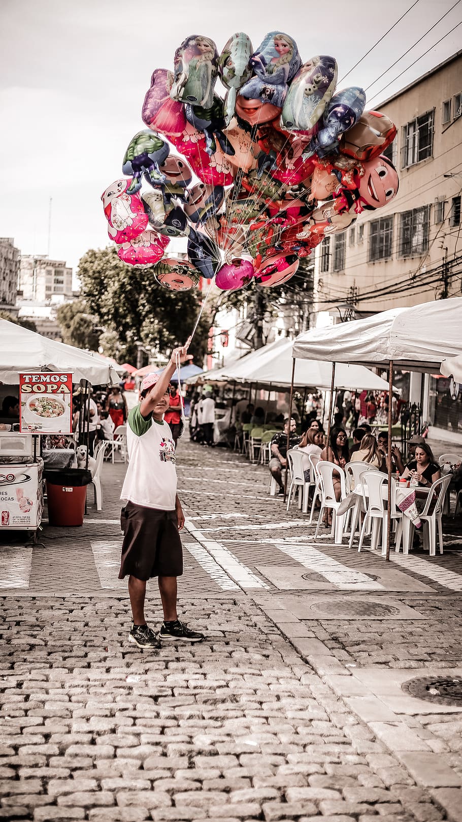 manaus, brazil, feira, amazon, amazonia, balão, street, streetphotography, HD wallpaper
