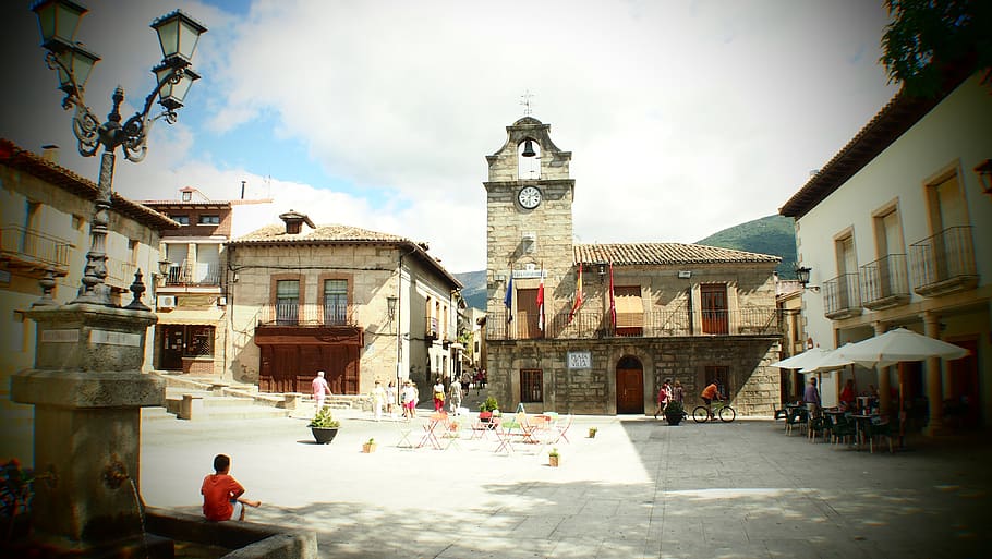 la adrada, council, square, architecture, building exterior HD wallpaper