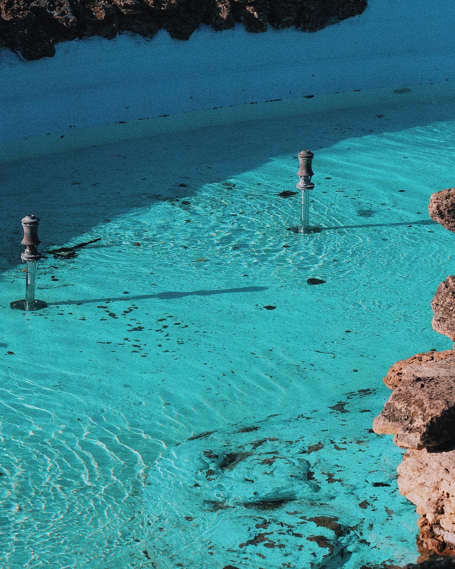two brown pool filters, nature, outdoors, water, land, adventure HD wallpaper