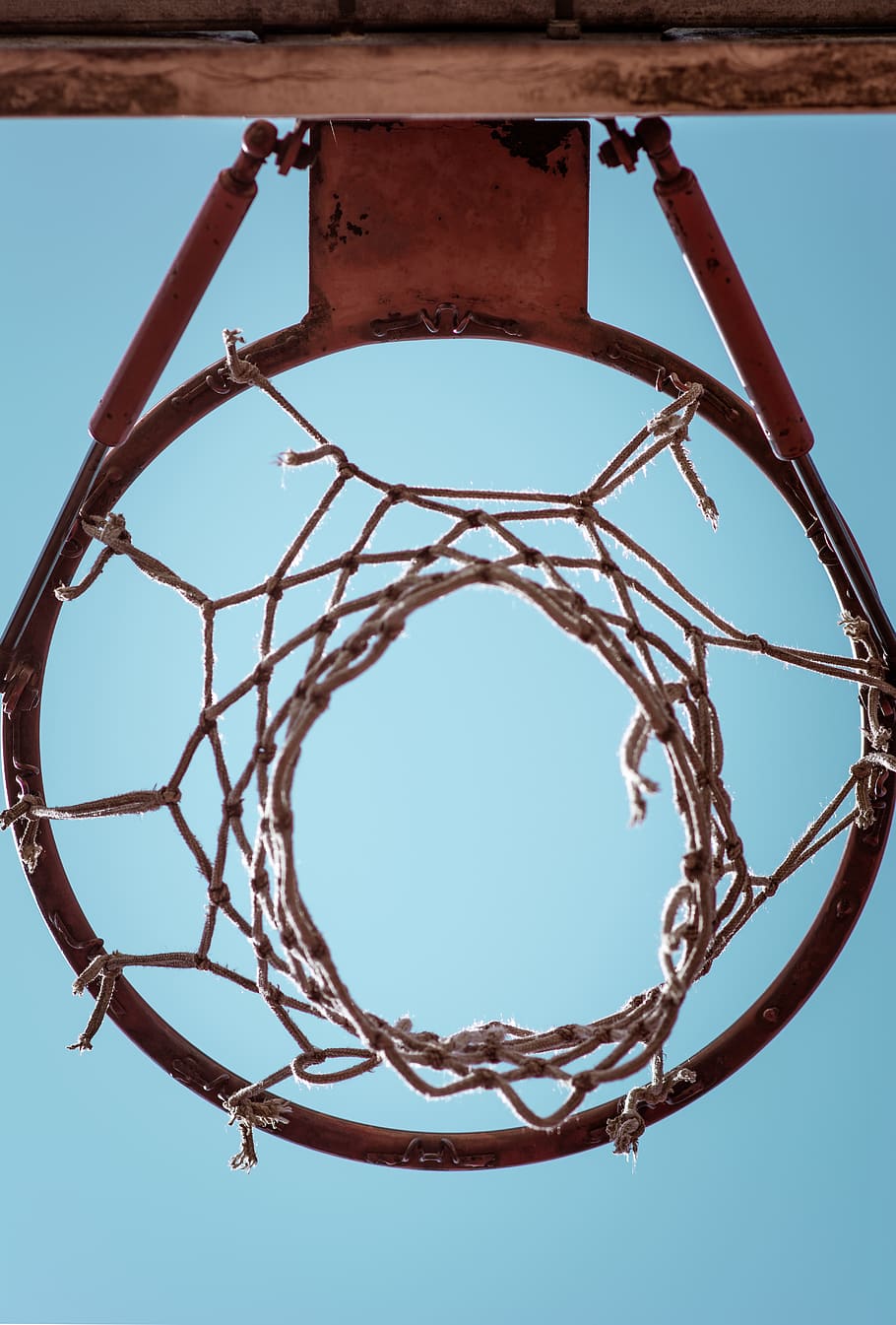 HD wallpaper: brown metal basketball rim under blue sky, karlsruhe, germany - Wallpaper Flare