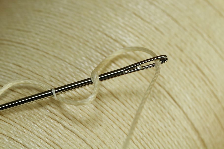 leather craft, needle, thread, sew, sewing, hobby, handmade HD wallpaper