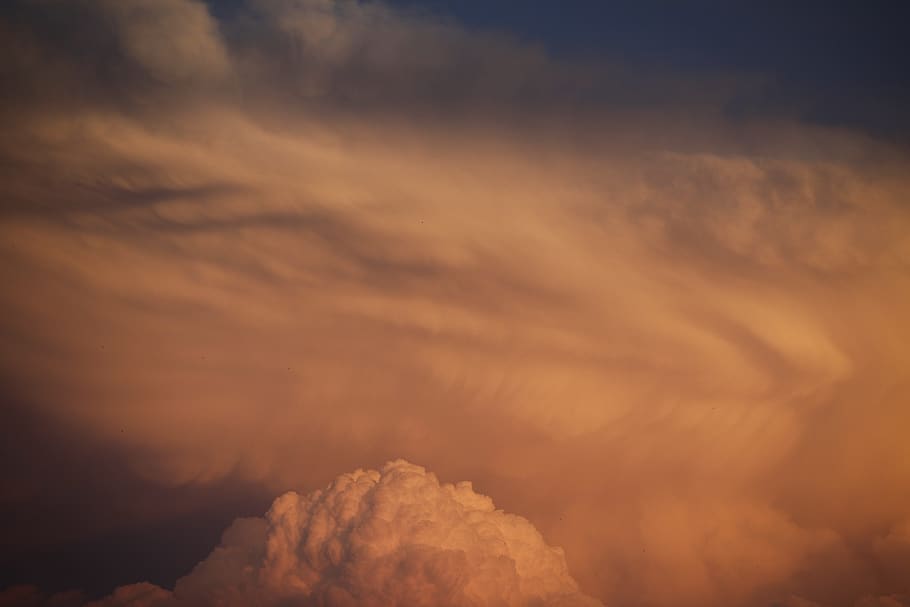 Photography of Clouds During Dusk, cloudiness, cloudscape, cloudy HD wallpaper