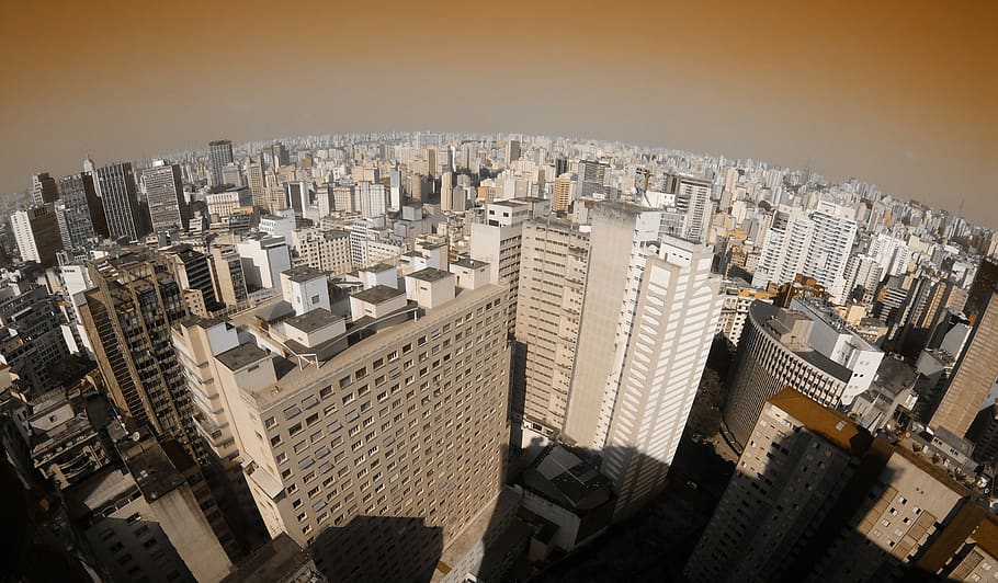 brazil, são paulo, edifício copan, landscape, sky, city, buildings HD wallpaper