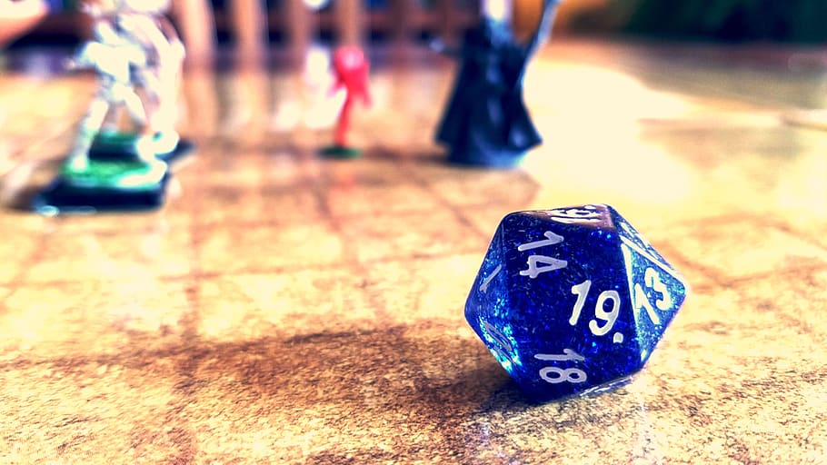 d20, die, dungeons and dragons, pathfinder, table top, game, HD wallpaper