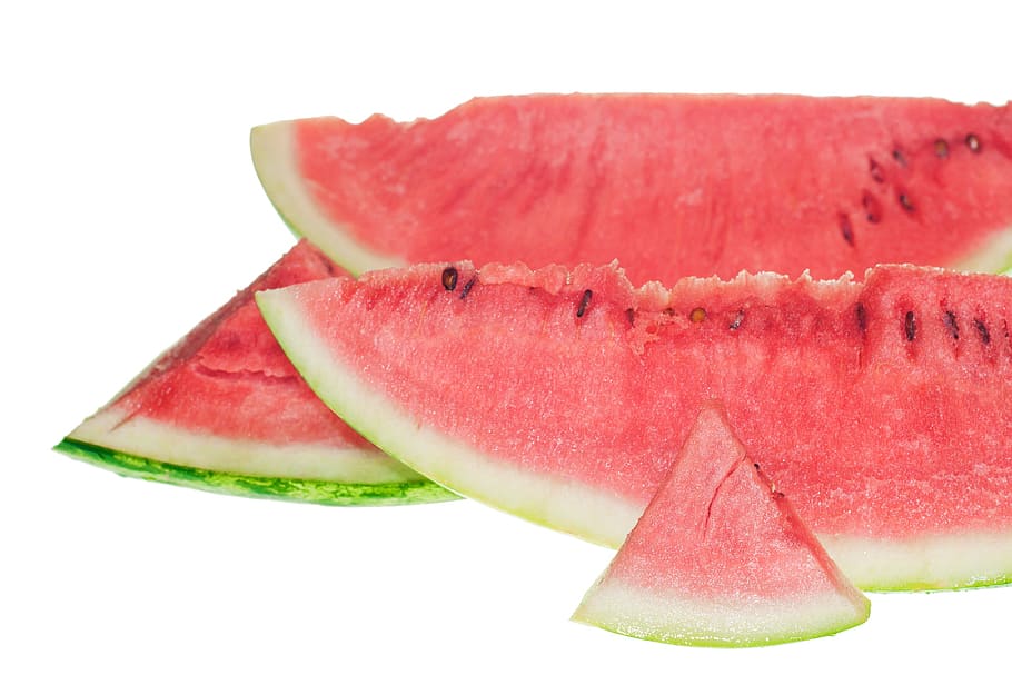 watermelon, slice, isolated, dessert, white, dietfood, sweetfood HD wallpaper