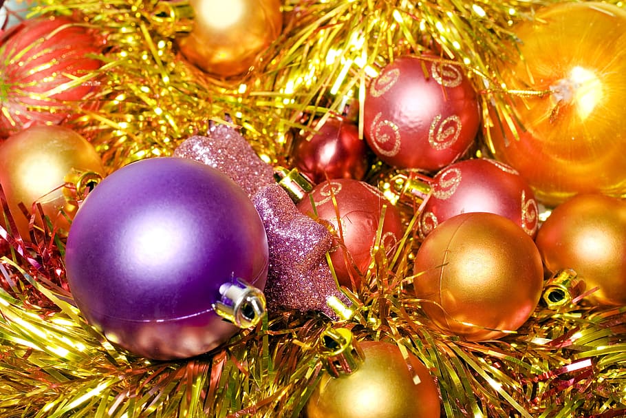background, ball, bright, celebration, christmas, christmas-tree HD wallpaper