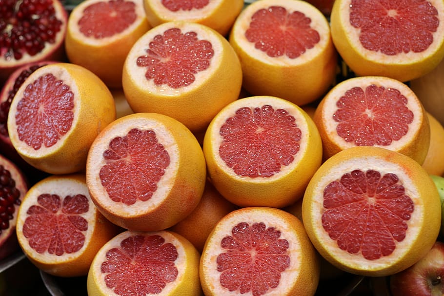 fruits, oranges, red oranges, sweet, healthy, vitamins, food HD wallpaper