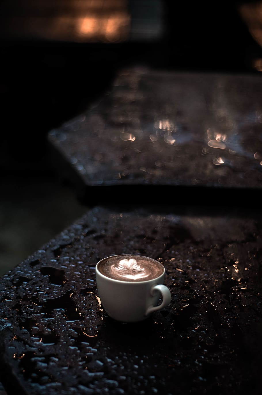 coffee, coffee shop, coffee holic, coffee table, rai, rain, HD wallpaper